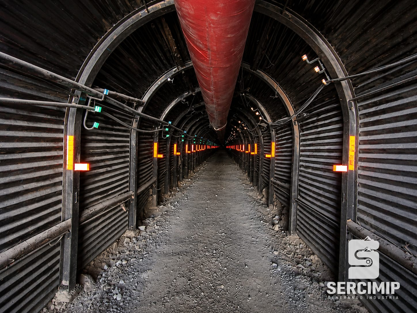 Infraestructura y sostenimiento en una labor minera de SERCIMIP
